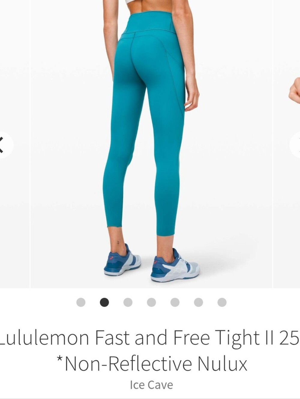 lululemon athletica Fast and Free Tight II 25" - Ice Cave Teal
